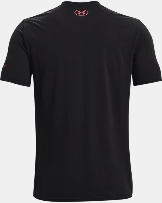 Men's UA Vertical Wordmark Short Sleeve, Black, pdpMainDesktop image number 5